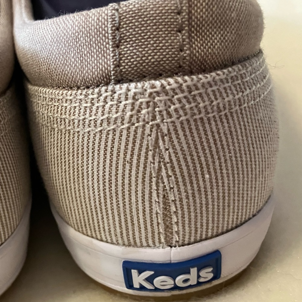 Keds Tan and White Sneakers- Women's 10W - Picture 6 of 11